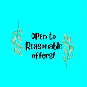 You are welcome to make a reasonable offer! ⭐️